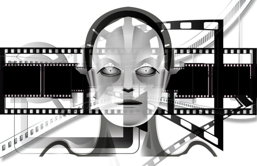 demonstration, projector, black-and-white, robot, movies, robot film, female robot, sf films, facial, machine, future, science fiction film projector, movie theater, movie, filmstrip, black, video, analog, recording, picture, slide film, film, camera, kleinbild film, media, negative, strip, advertising, demonstration, projector, robot, robot, robot, robot, robot, movies, female robot, movie, camera, advertising