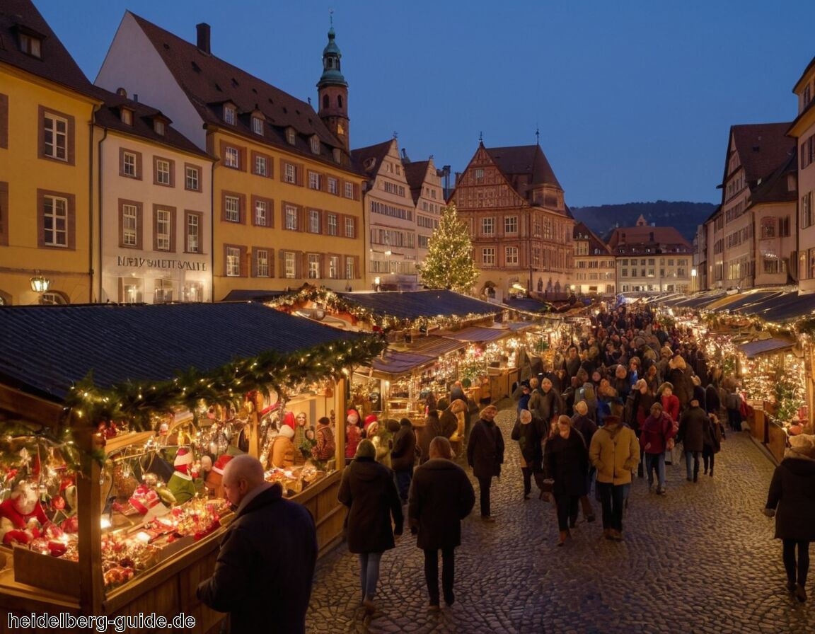 Heidelberger Marktplatz - Die schönsten Weihnachtsmärkte in Heidelberg