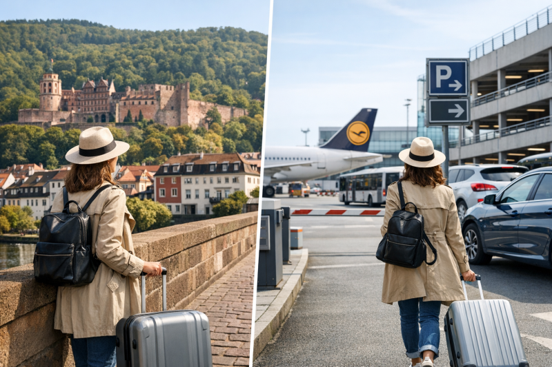 Aus Heidelberg zum Flughafen Frankfurt? Ein Guide für Anreise und Parken